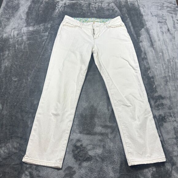 JOE'S Jeans Women's 24 White Socialite Kicker Flip Pockets Cropped Denim Pants - Picture 2 of 13